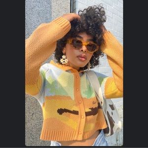 House of Sunny Daybreak Cardigan Amber